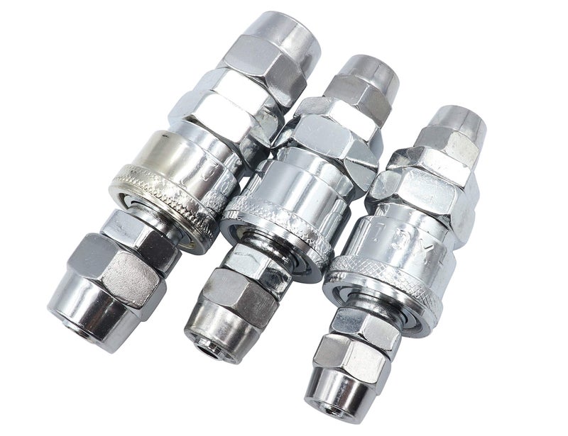 LBY Air Coupler and Plug Kit, Industrial Type C Air Hose Fittings, Compressor Pneumatic Connector, SP20/30/40 + PP20/30/40 Quick-Connect Accessories Kit, Pack of 6 - Image 4